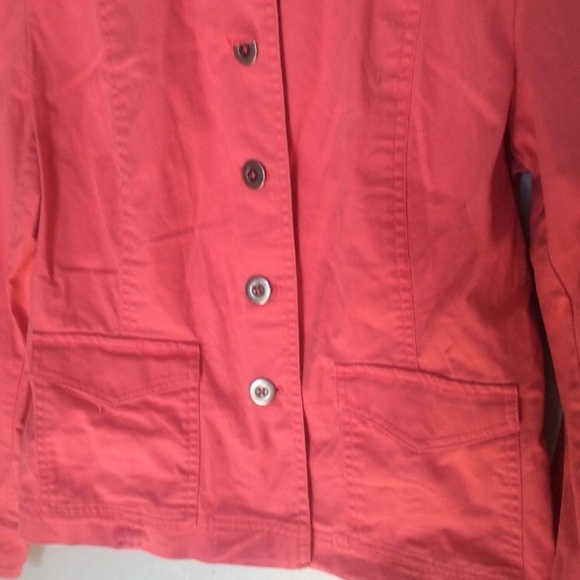 Talbots Pink Blazer Jacket size 10 petite cotton - Picture 4 of 6